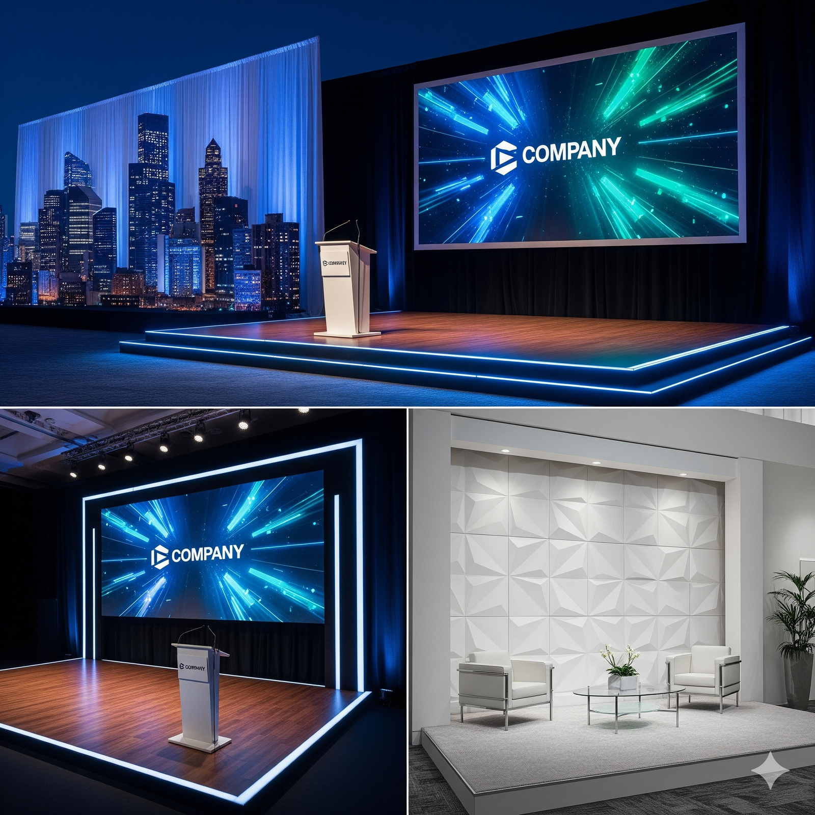 Backdrops and Stages