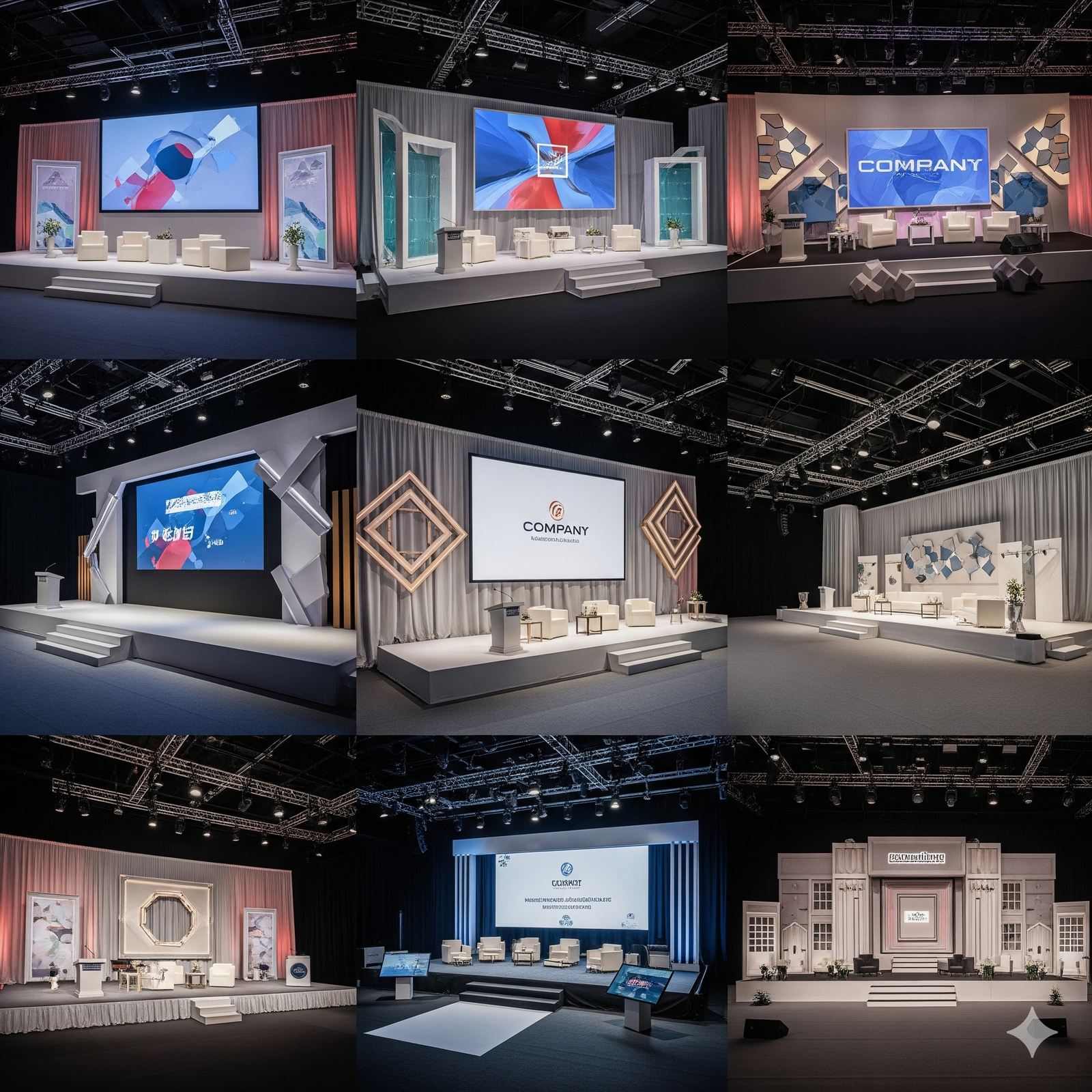Backdrops and Stages