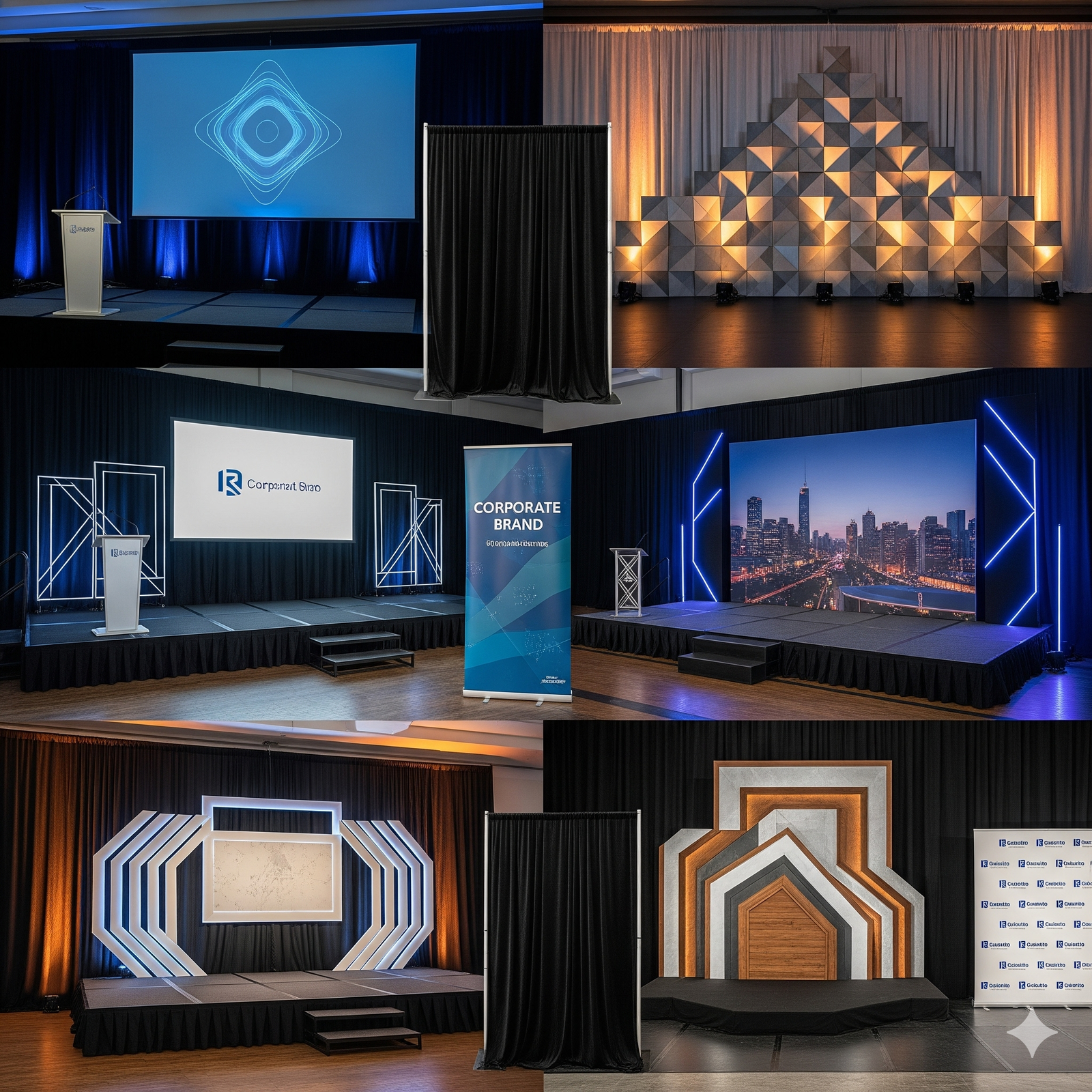 Backdrops and Stages