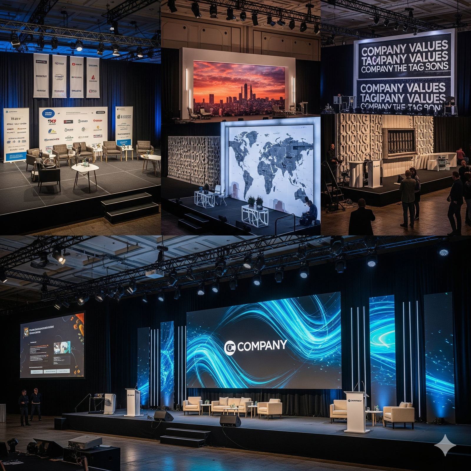 Backdrops and Stages